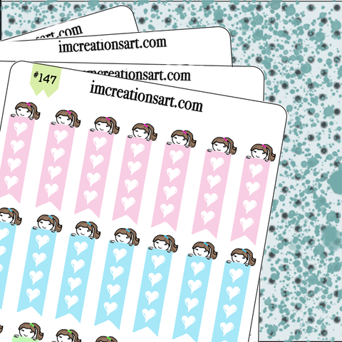 List Heart Pastel Colors Checklist