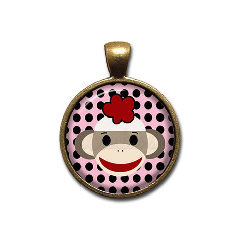 Sock Monkey Polka Dots