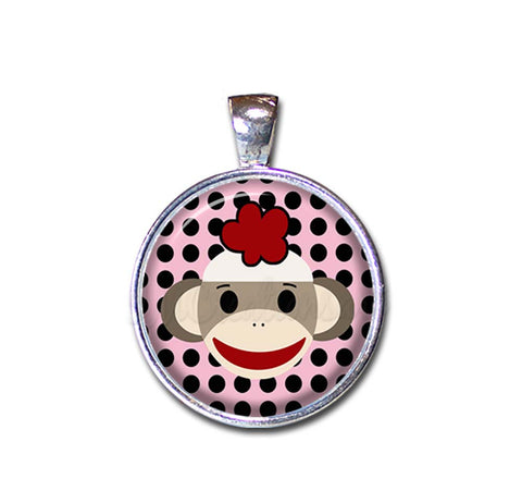 Sock Monkey Polka Dots
