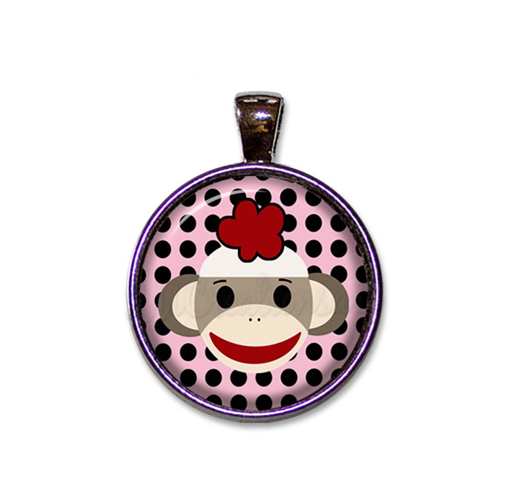 Sock Monkey Polka Dots