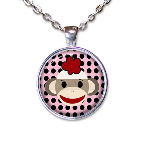 Sock Monkey Polka Dots