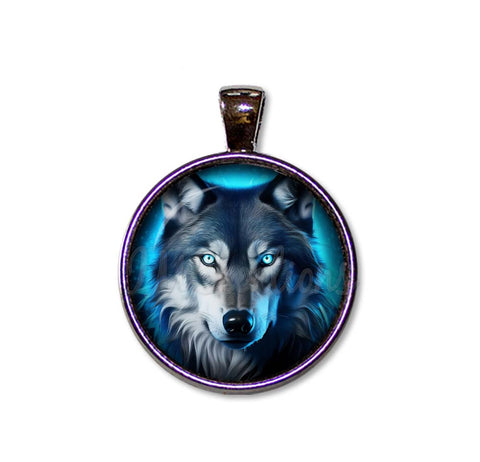 Glowing Wolf Face