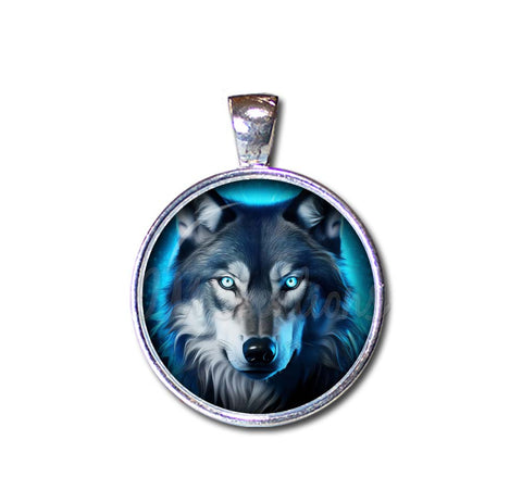 Glowing Wolf Face