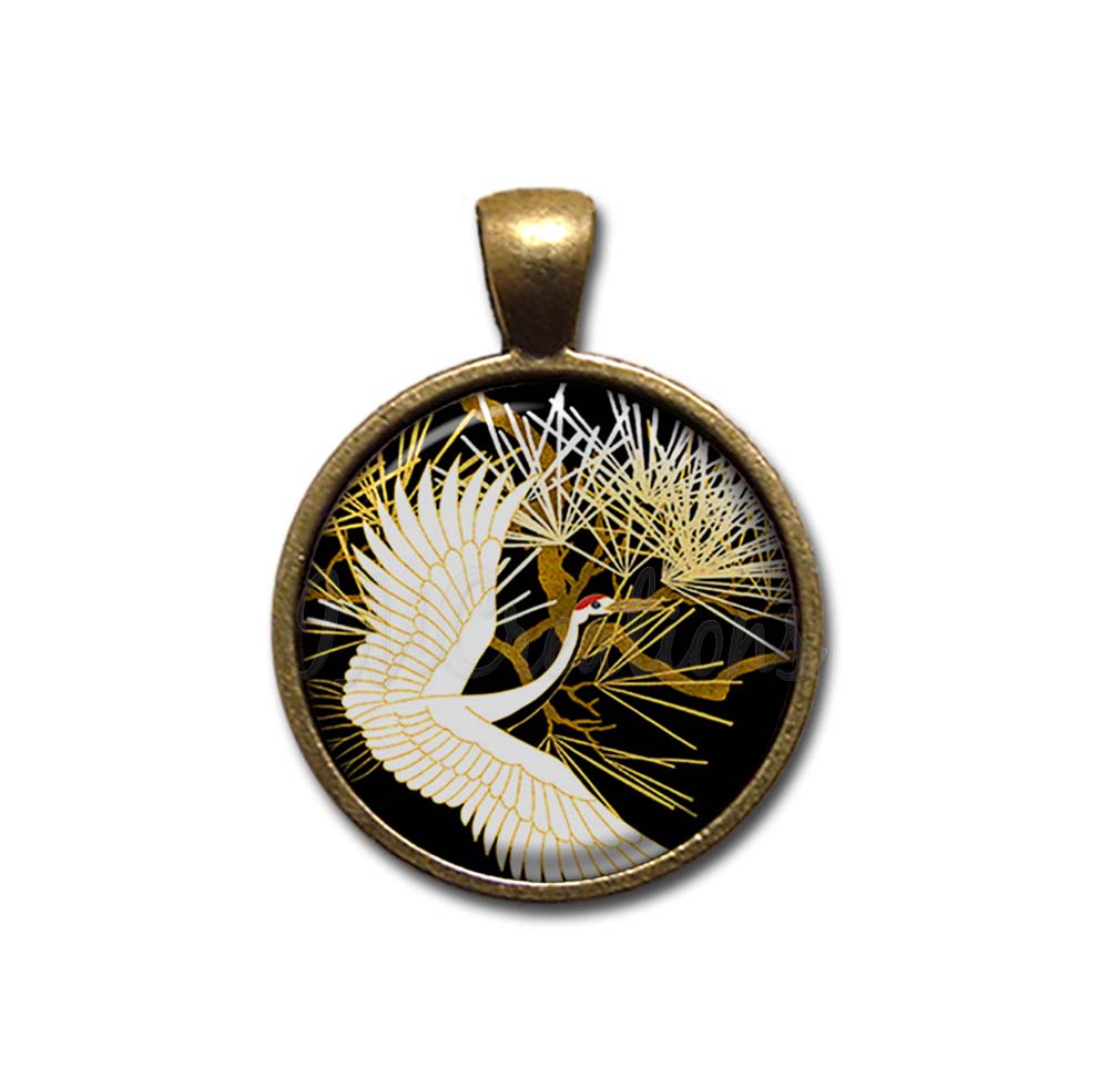 Golden Crane Bird