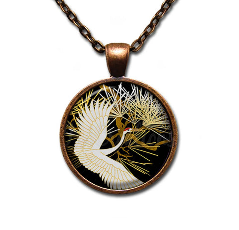Golden Crane Bird