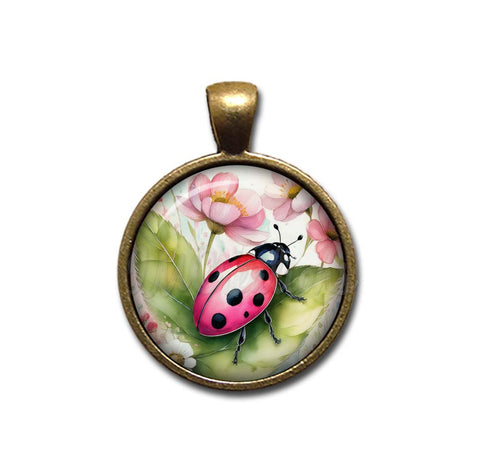 Watercolor Style Ladybug
