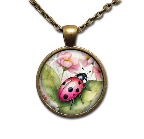 Watercolor Style Ladybug