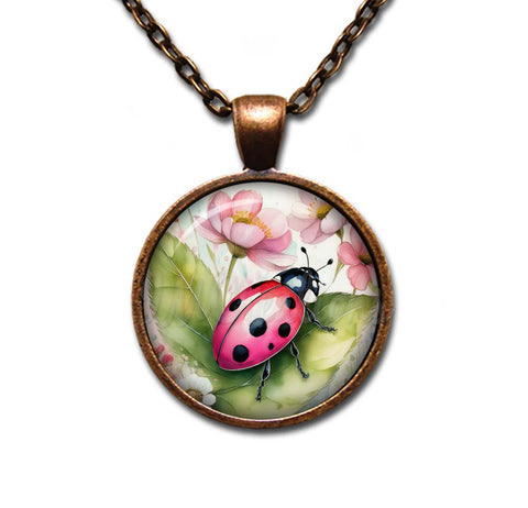 Watercolor Style Ladybug