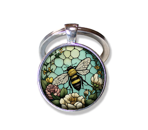 Faux Stained Glass Bee