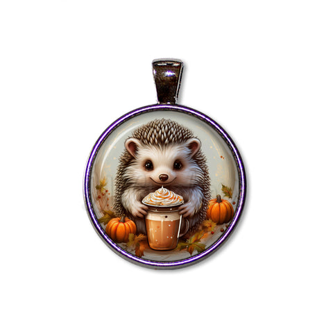 Autumn Hedgehog with Pumpkin Latte