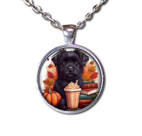 Autumn Scottish Terrier with Pumpkin Spice