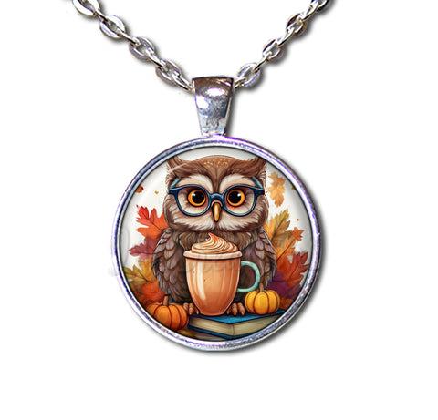 Autumn Owl with Pumpkin Latte