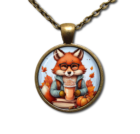 Autumn Fox with Pumpkin Latte