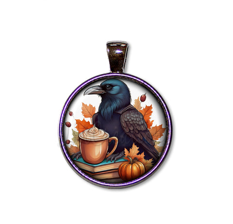 Autumn Raven with Pumpkin Latte