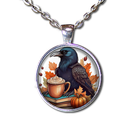 Autumn Raven with Pumpkin Latte
