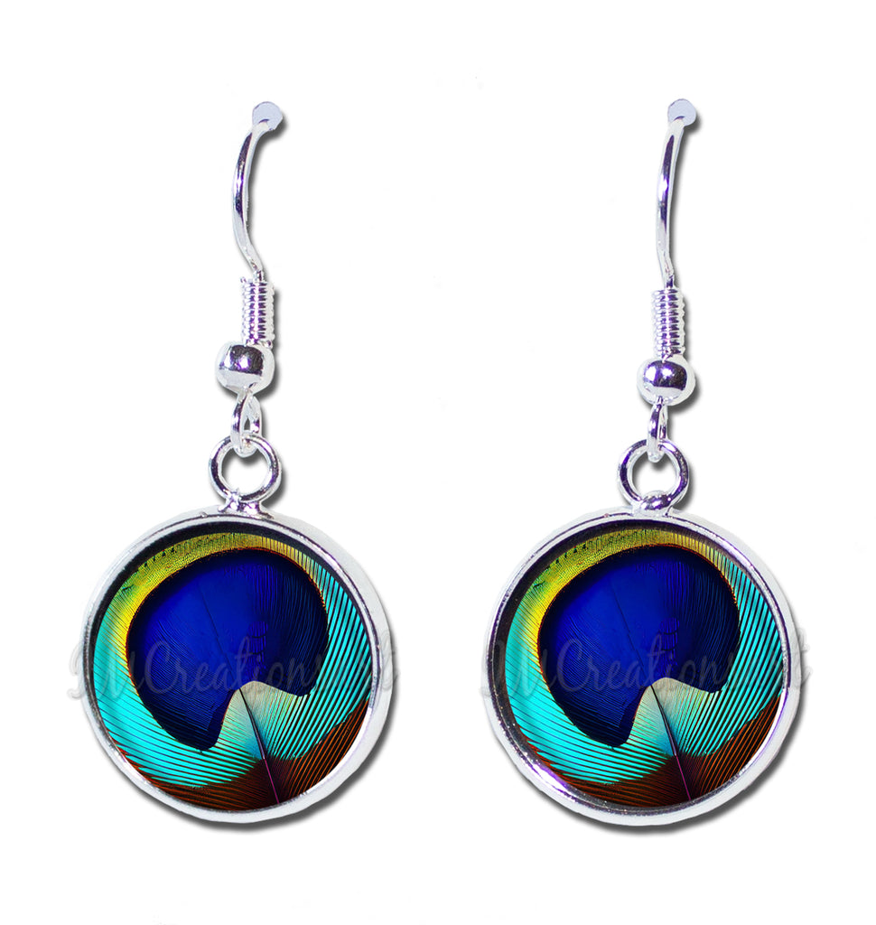 Peacock Eye Feather [earrings]