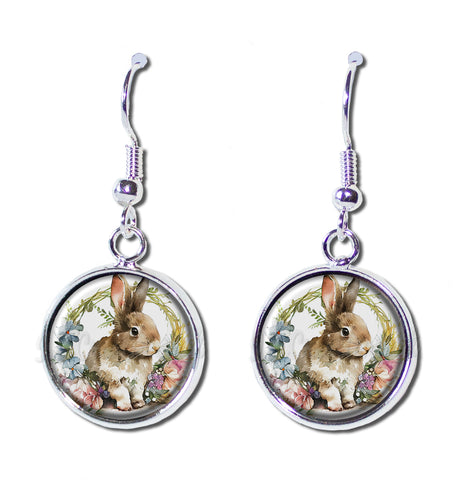 Shabby Chic Easter Rabbit and Wreath