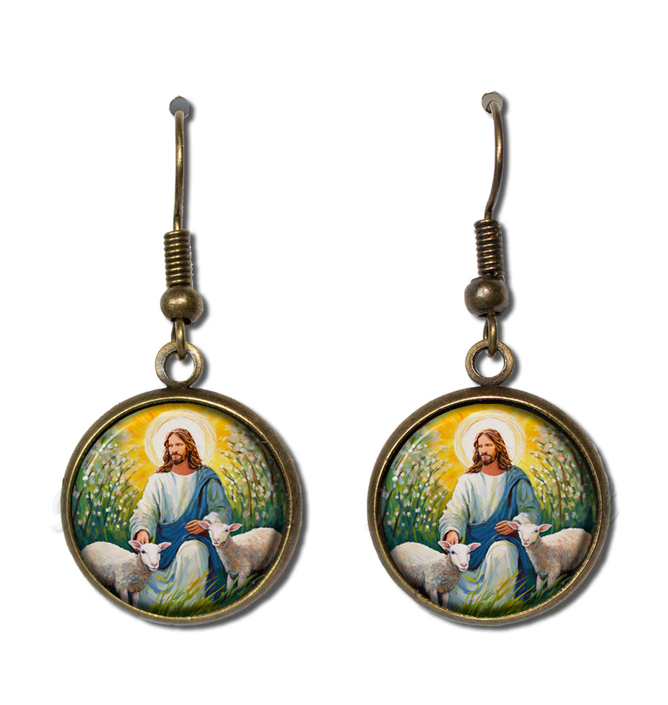 Jesus with Lambs and Pussywillows