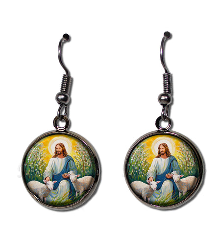 Jesus with Lambs and Pussywillows
