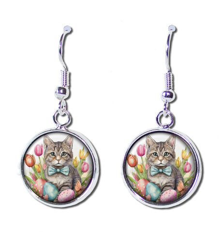 Sweet Easter Tabby Cat