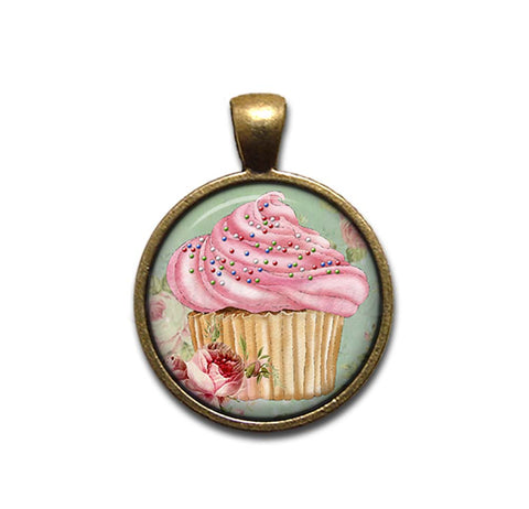 Shabby Chic Pink Cupcake