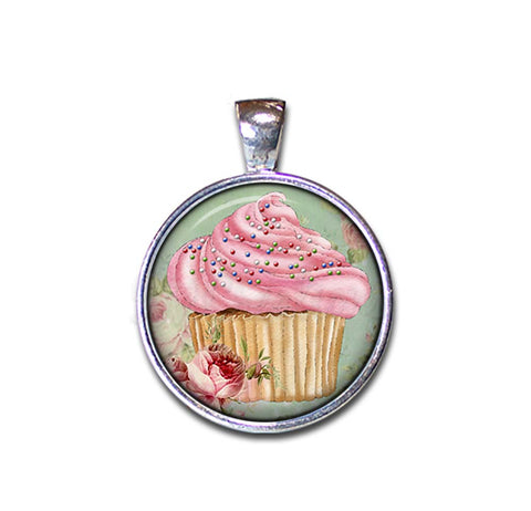 Shabby Chic Pink Cupcake