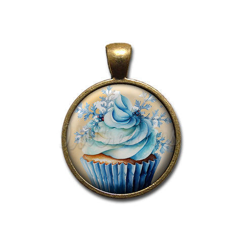 Cupcake Lovers Blue Winter Snowflake
