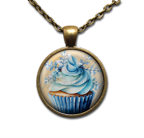 Cupcake Lovers Blue Winter Snowflake