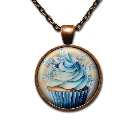 Cupcake Lovers Blue Winter Snowflake