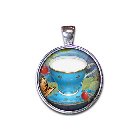 Pretty Blue Tea Cup