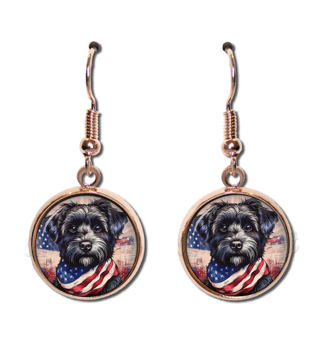Patriotic Scottish Terrier Dog American Flag