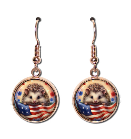 Patriotic Hedgehog American Flag