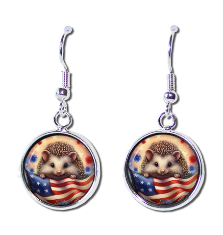 Patriotic Hedgehog American Flag