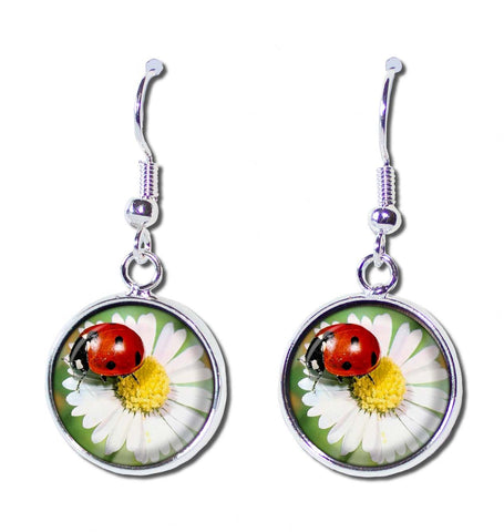 Ladybug Daisy Flower Nature Design