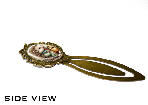 Adorable Hedgehog Holding Sack