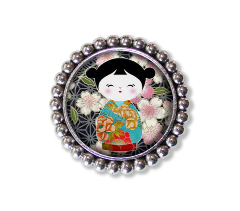 Adorable Japanese Kokeshi Doll