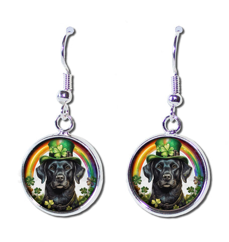 St. Patrick's Black Lab Dog Irish Hat Rainbow