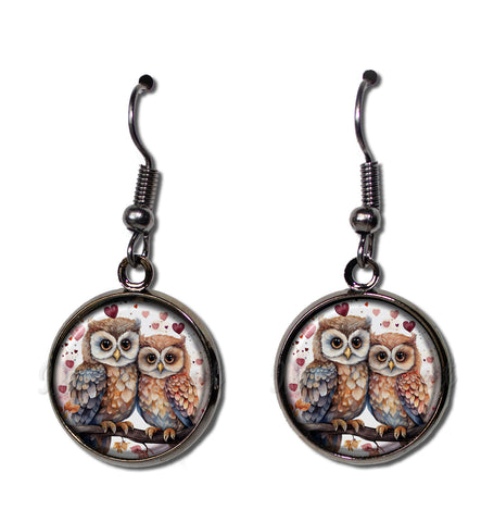 Pretty Valentine's Day Tree Owls
