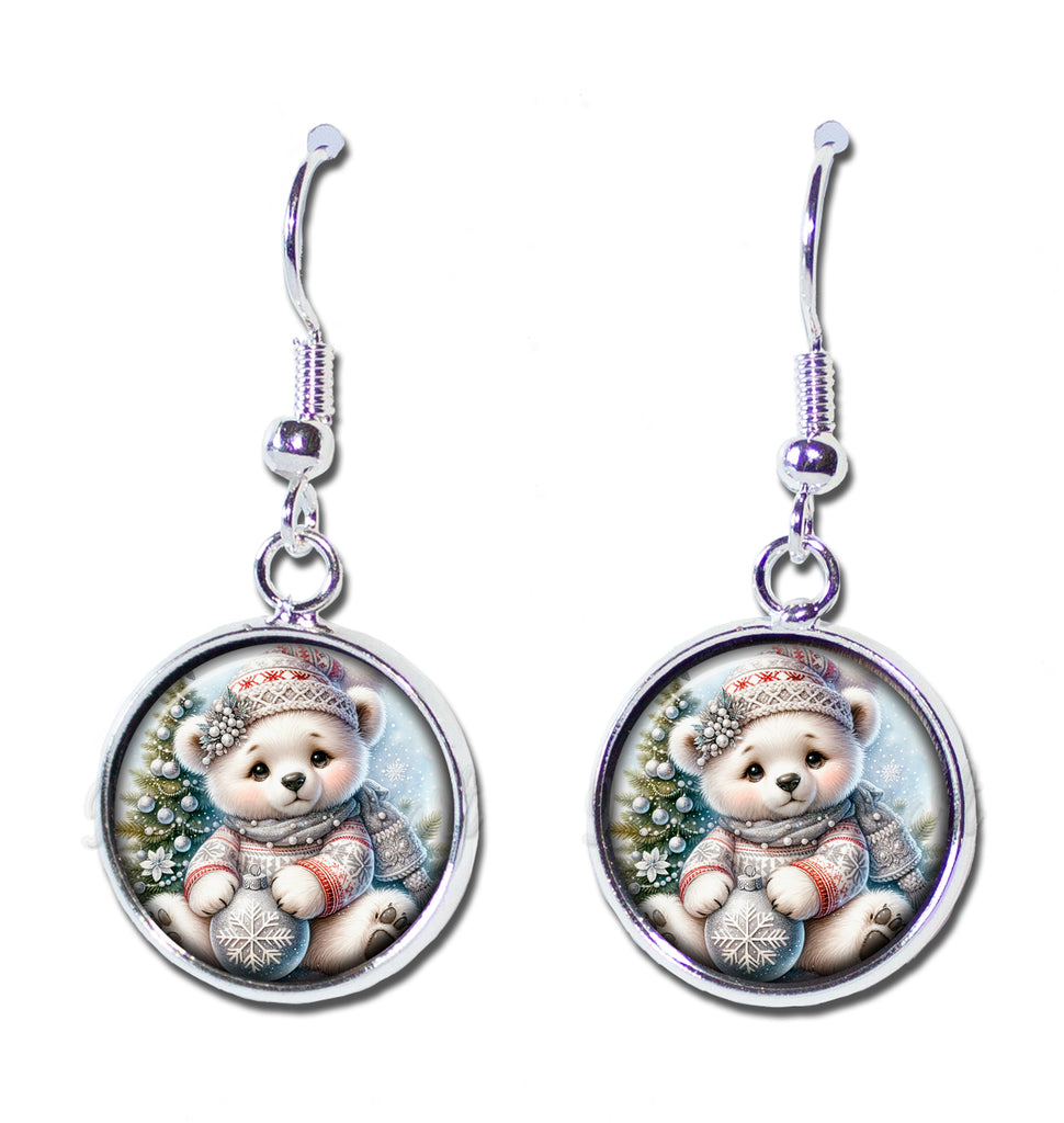 Holiday Polar Bear Cub with Ornament