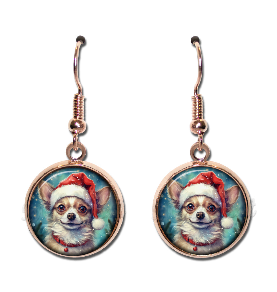 Chihuahua with Santa Hat