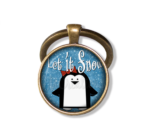 Whimsical Penguin Let It Snow