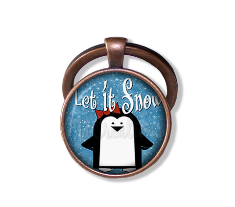 Whimsical Penguin Let It Snow