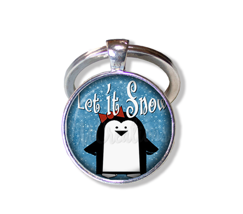 Whimsical Penguin Let It Snow