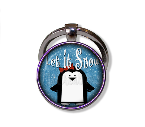 Whimsical Penguin Let It Snow