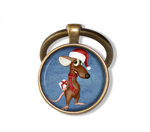 Whimsical Christmas Critter Rat