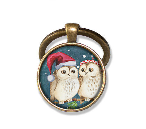 Couple of Santa Owls