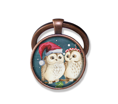 Couple of Santa Owls