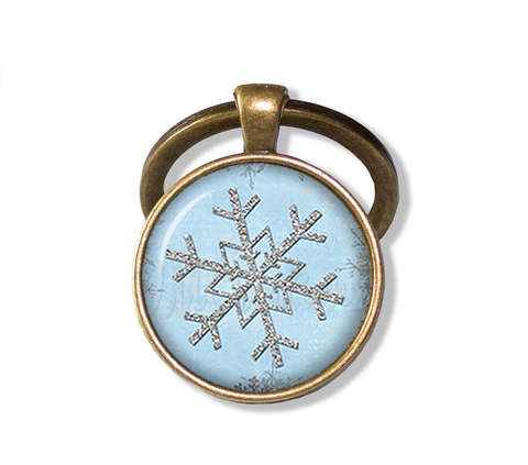 Winter Blue Snowflake