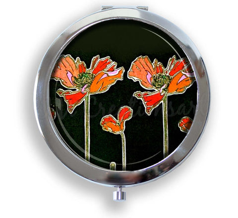 Retro Poppy Flower Blossom