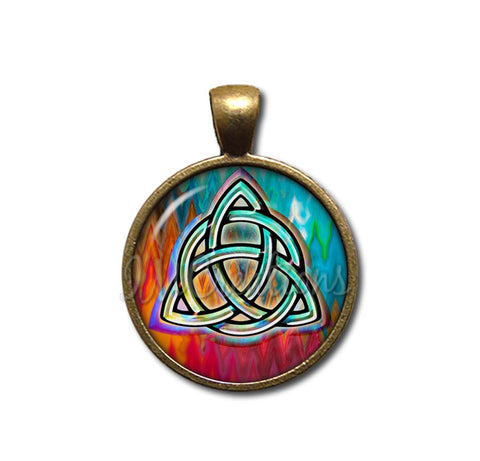 Triquetra Celtic Knot Trinity Colorful